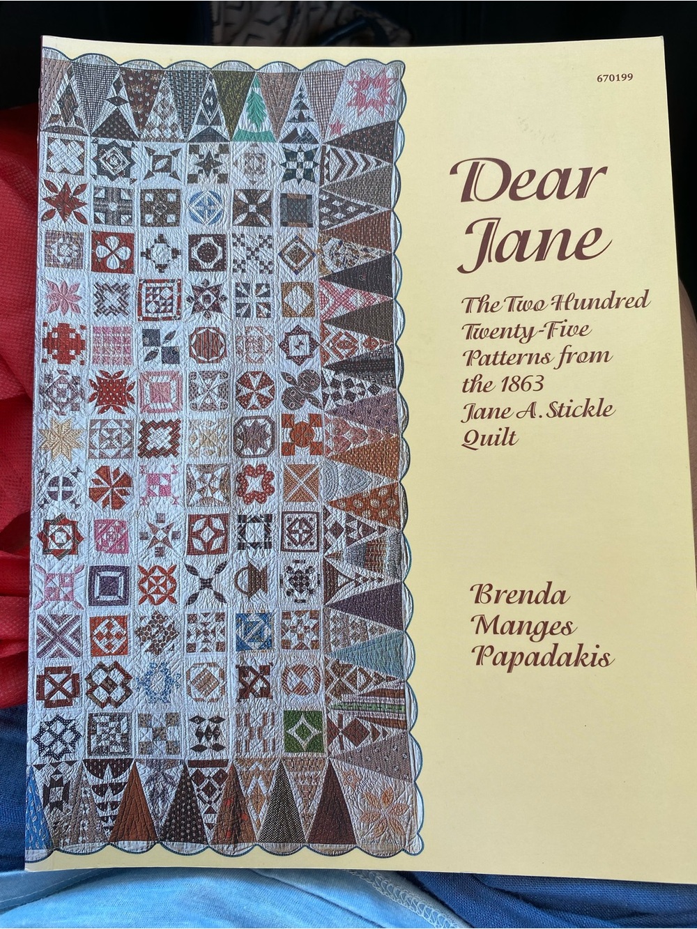 "Dear Jane" Signed to Sharon-Quilt Pattern Book - 225 patterns 1863 Jane Stickle